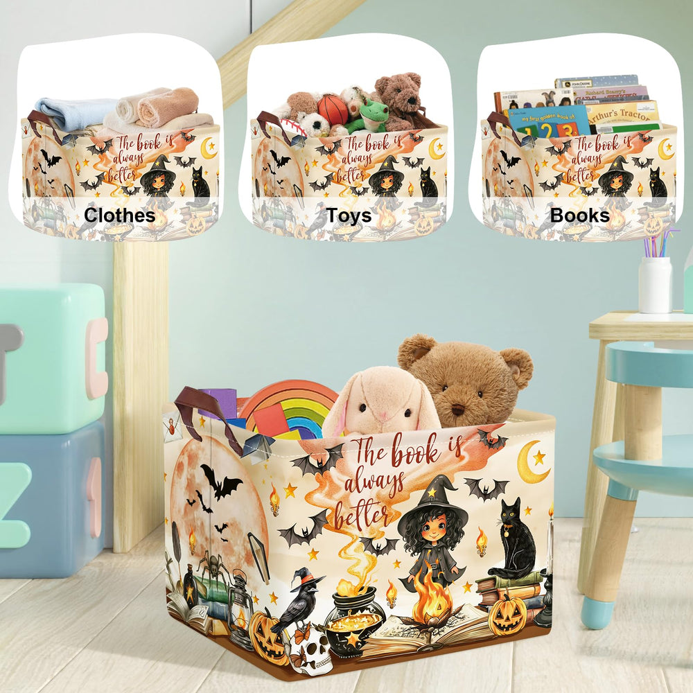 HUUMONSS 36L Nursery Hamper offers ample space for clothes and blankets.