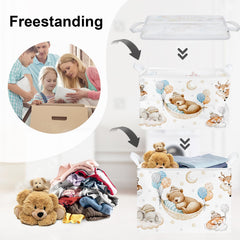 HUUMONSS 36L Nursery Toy Storage Bin offers ample space for blankets, plush toys, and clothes.