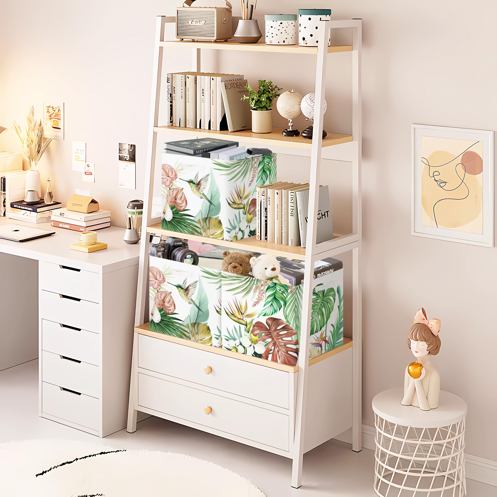 HUUMONSS baby bedroom storage bin with handles, easy to move.