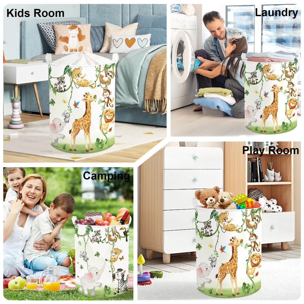 HUUMONSS baby shower gift basket adds playful nursery charm.