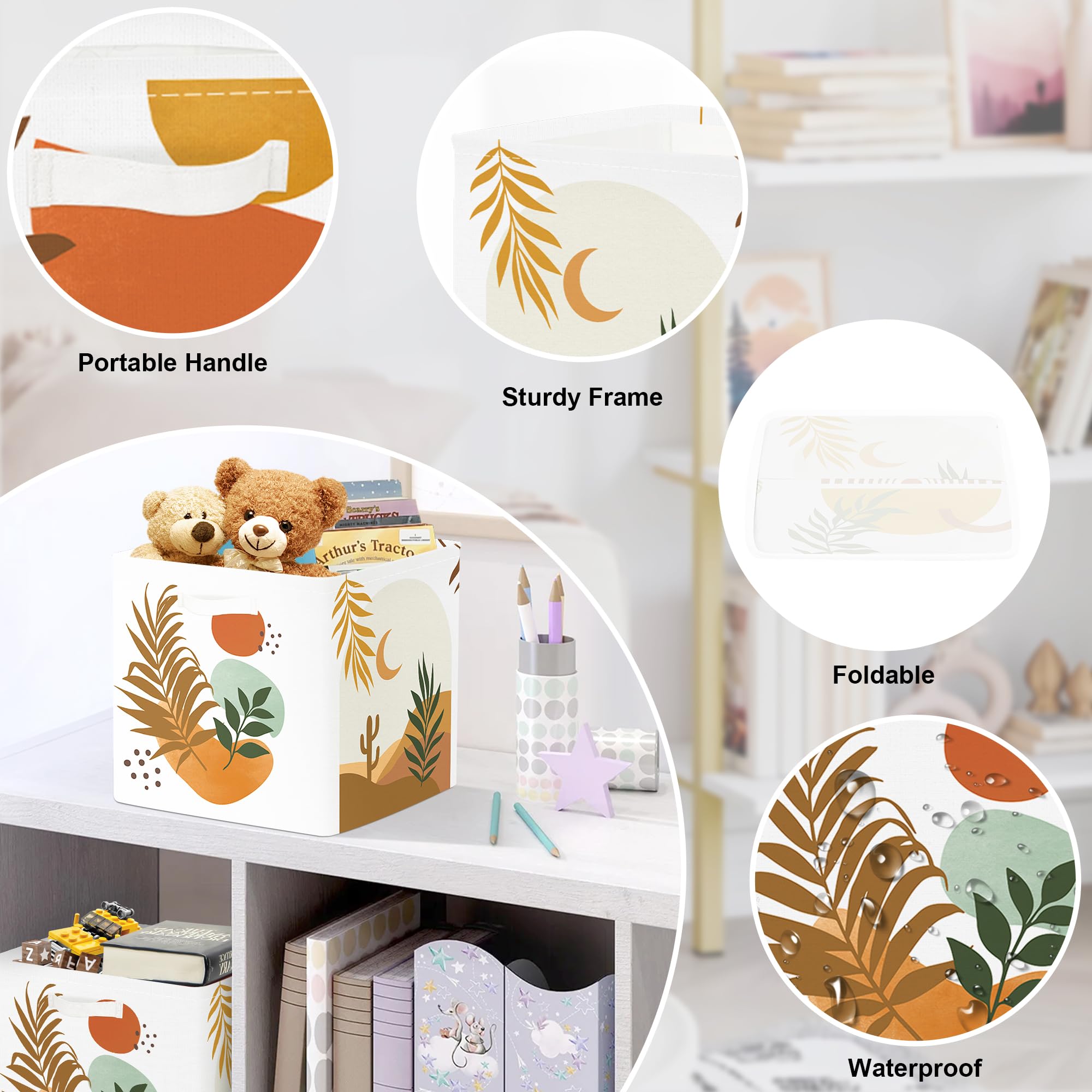 HUUMONSS collapsible cubes stand independently for quick setup in bedrooms