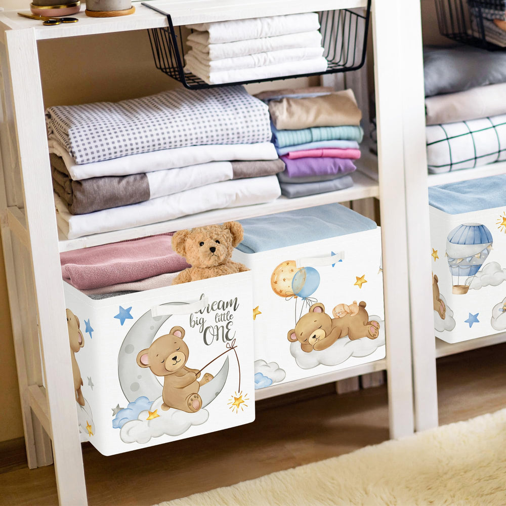 HUUMONSS clouds cube-bin collapsible storage for books and clothes