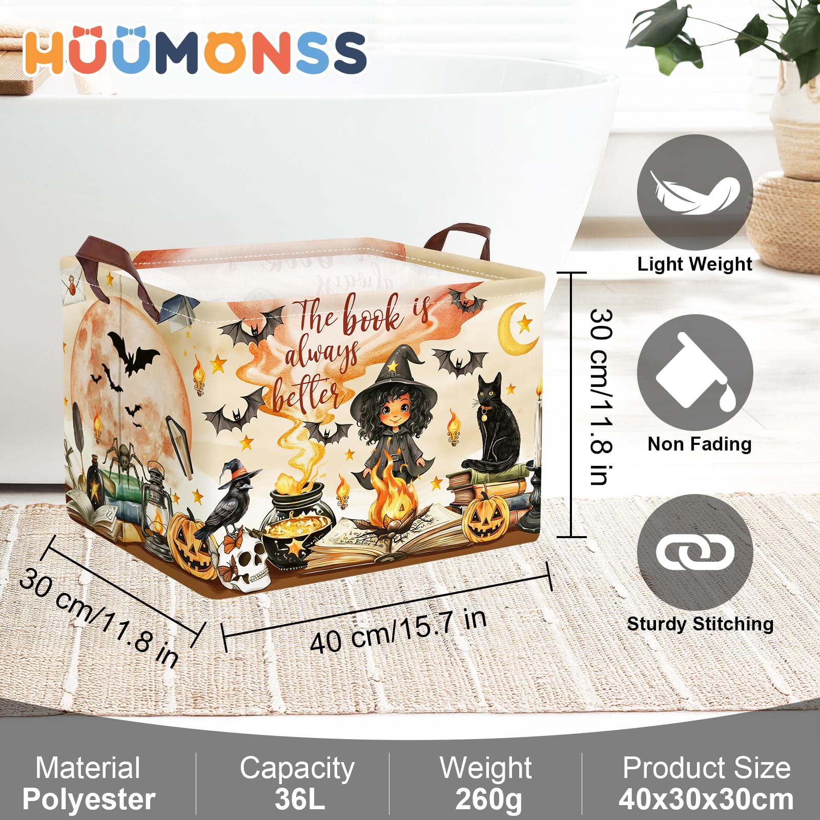 HUUMONSS Cute Dirty Clothes Organizer adds color and order to nurseries.