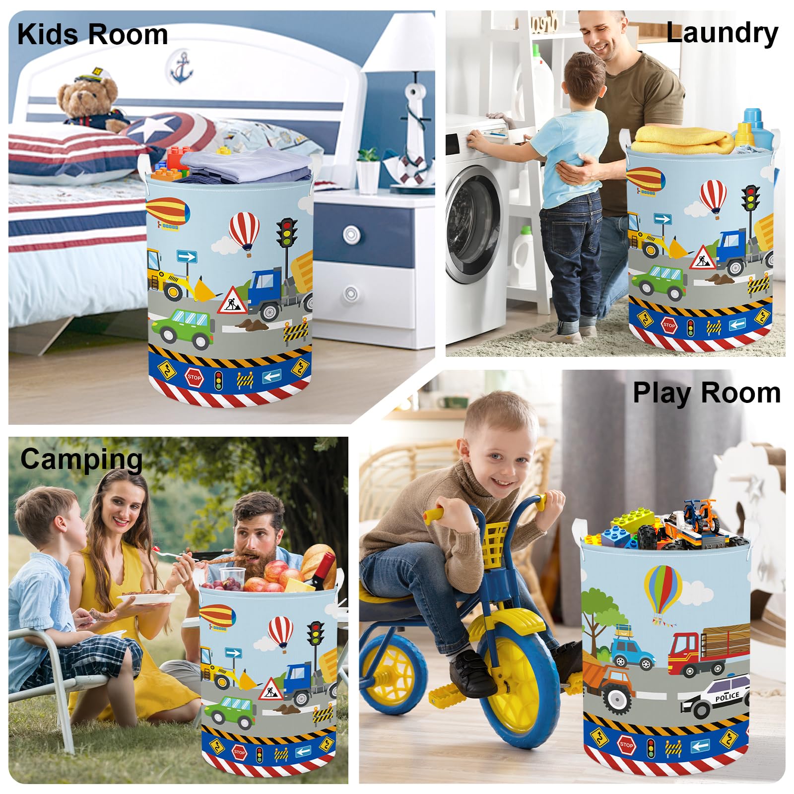 HUUMONSS dorm camping toy storage hamper ideal for small spaces and on-the-go use.