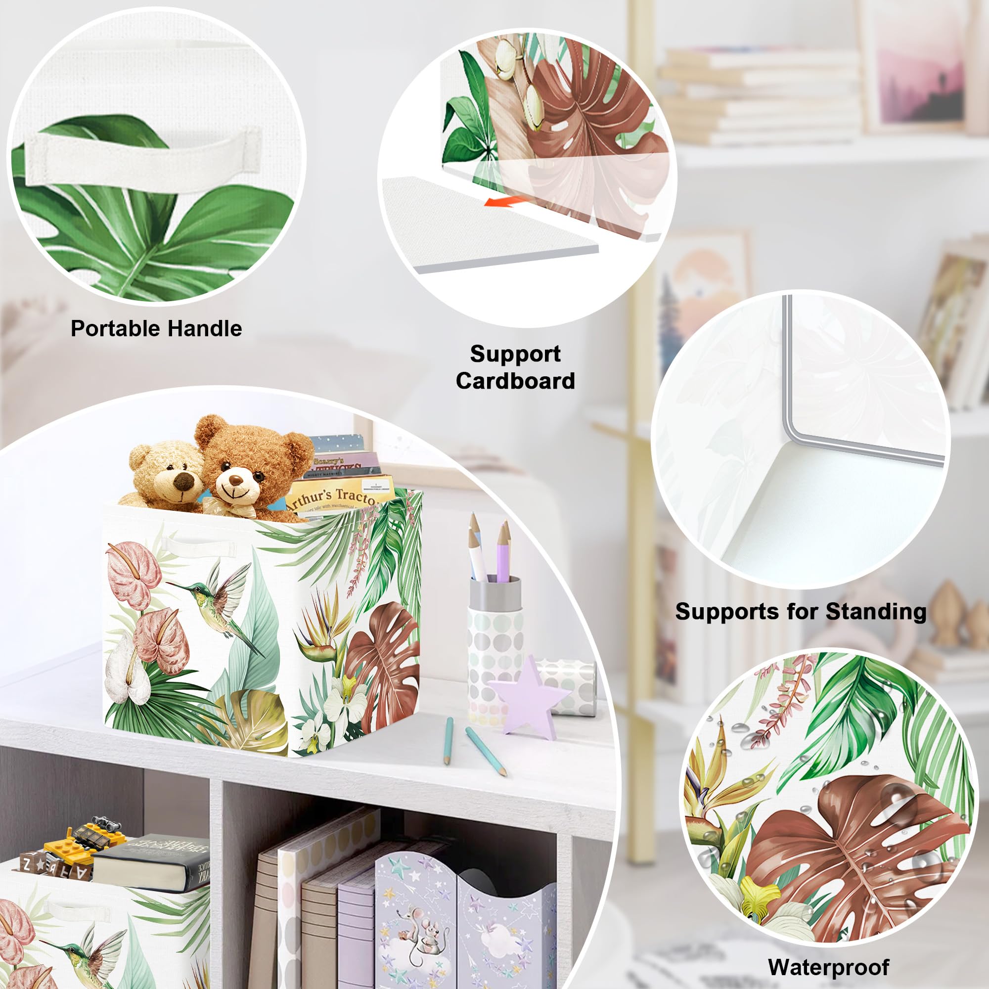 HUUMONSS kallax-compatible cubes organize shelves without clutter.
