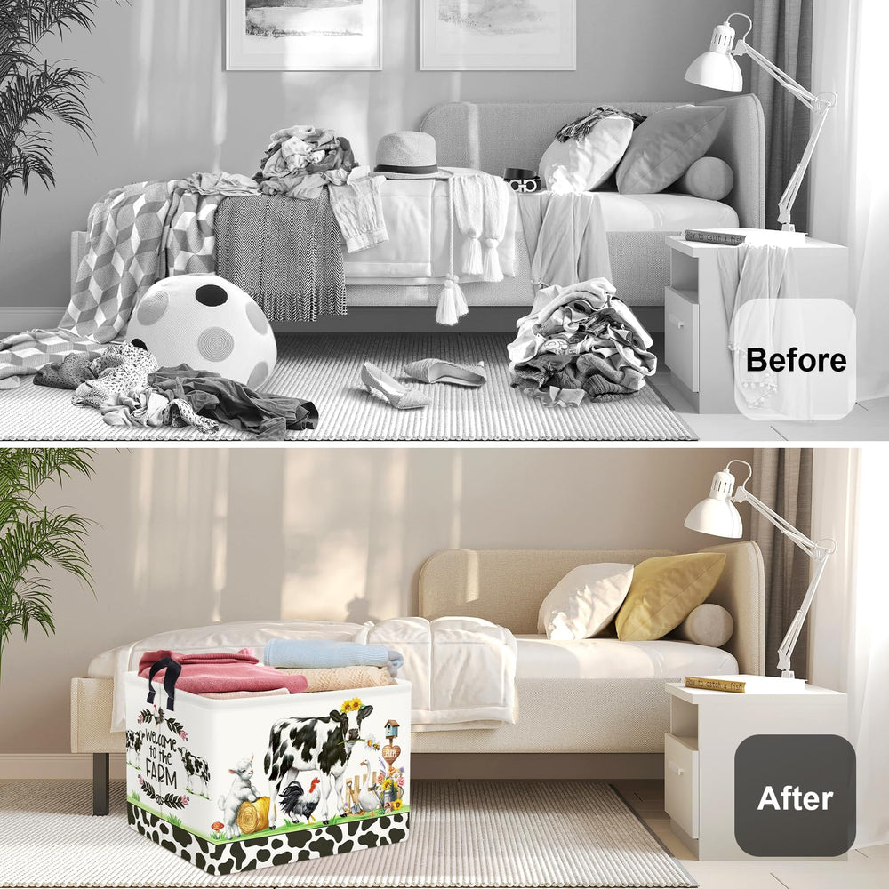 HUUMONSS Kid Room Decor Basket adds farm charm to a child's space.