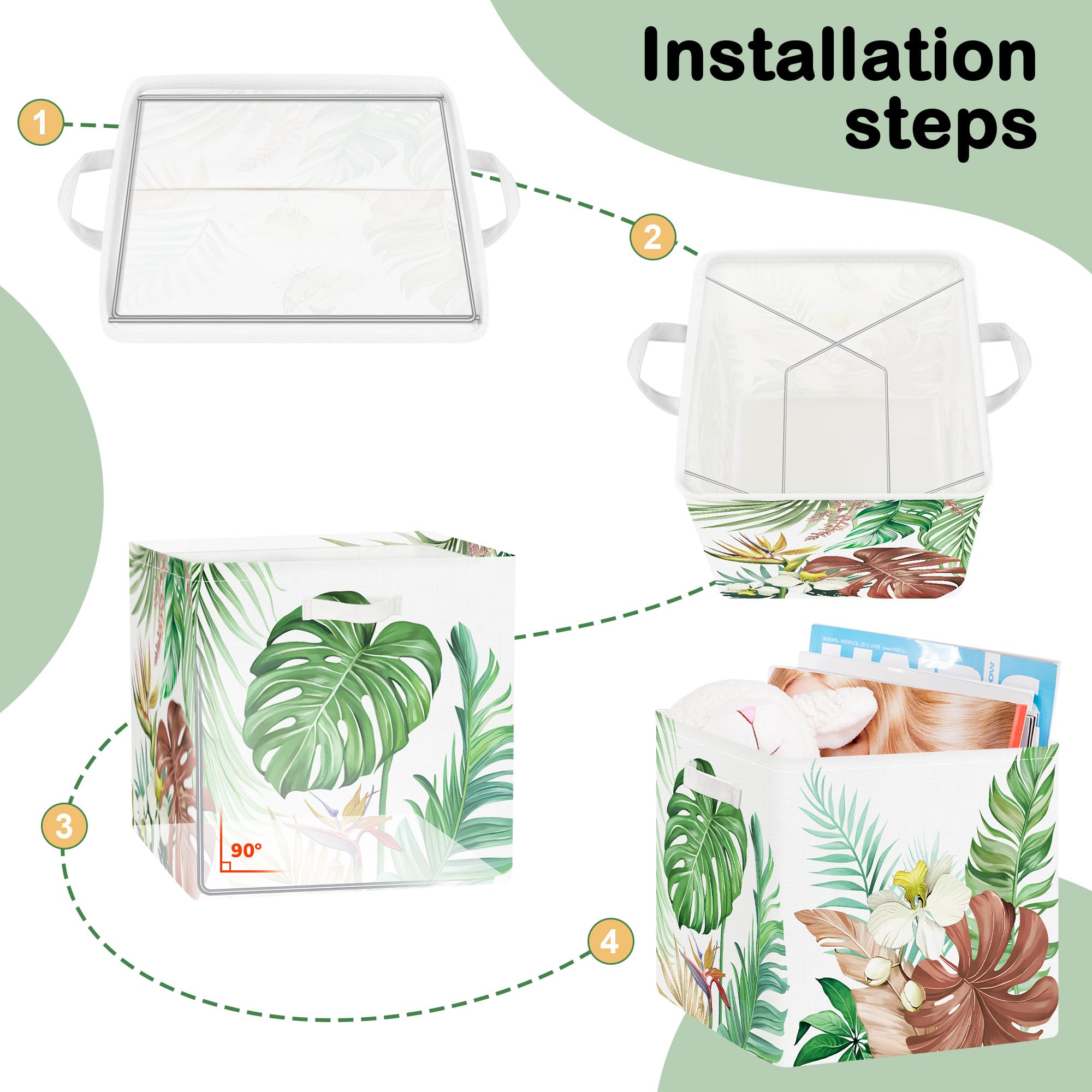 HUUMONSS kids storage bin keeps nursery items tidy and accessible.