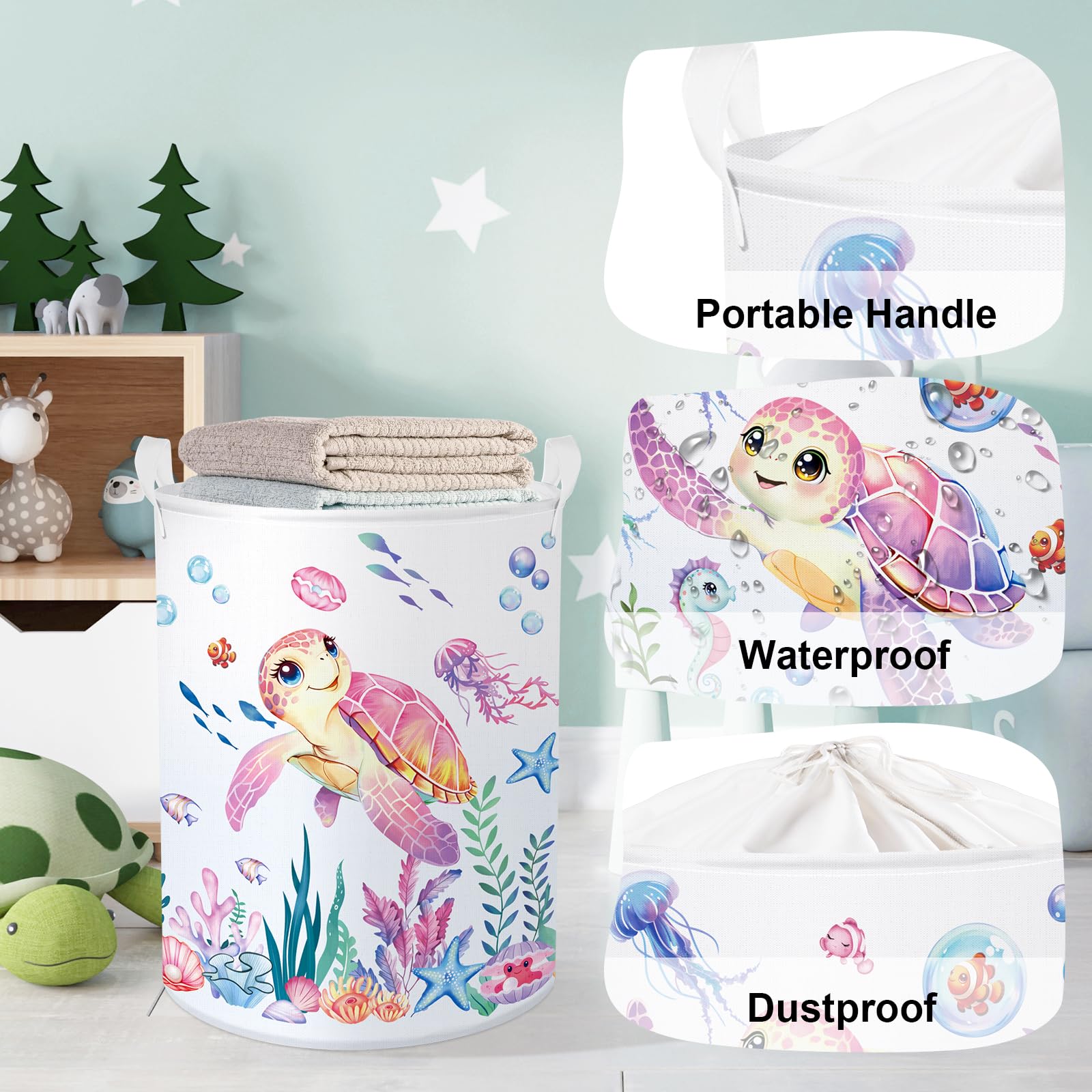 HUUMONSS Ocean Animals Coral and Fish motif brightens kids rooms.