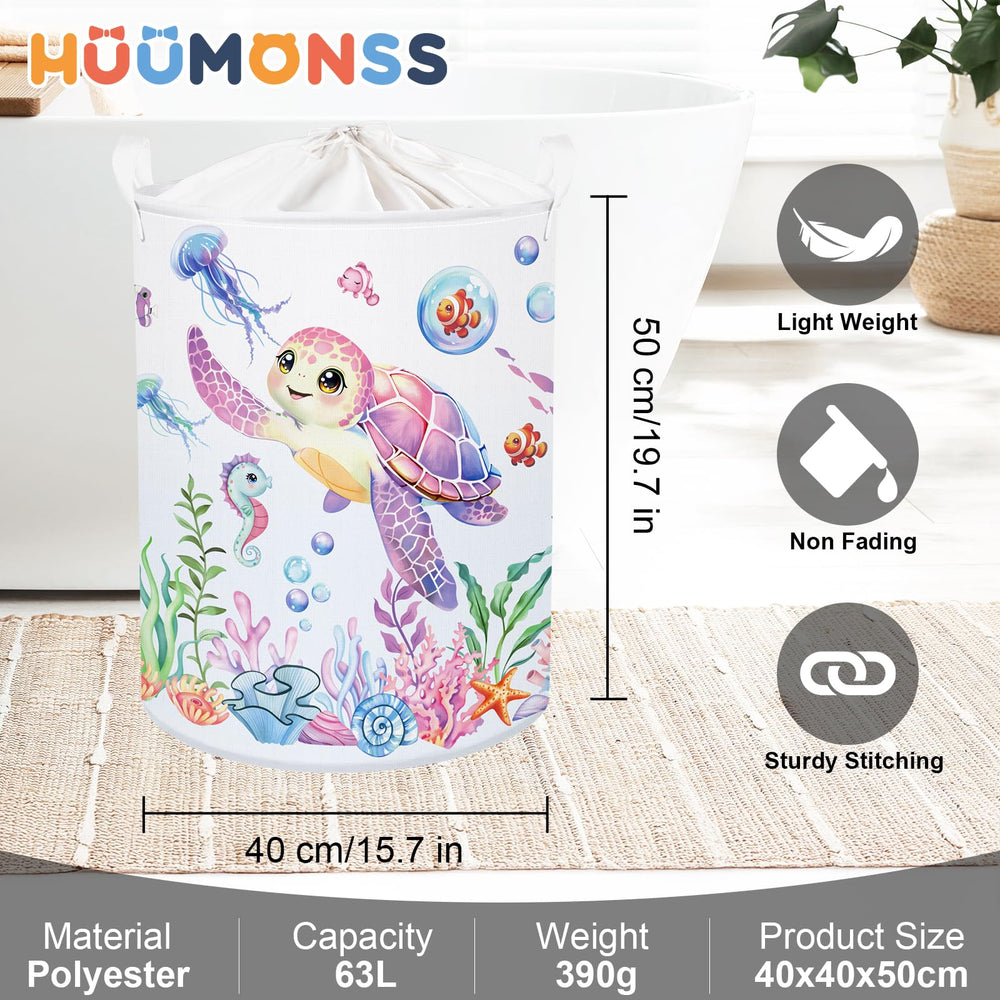 HUUMONSS Ocean Animals Foldable design makes storage in small spaces effortless.