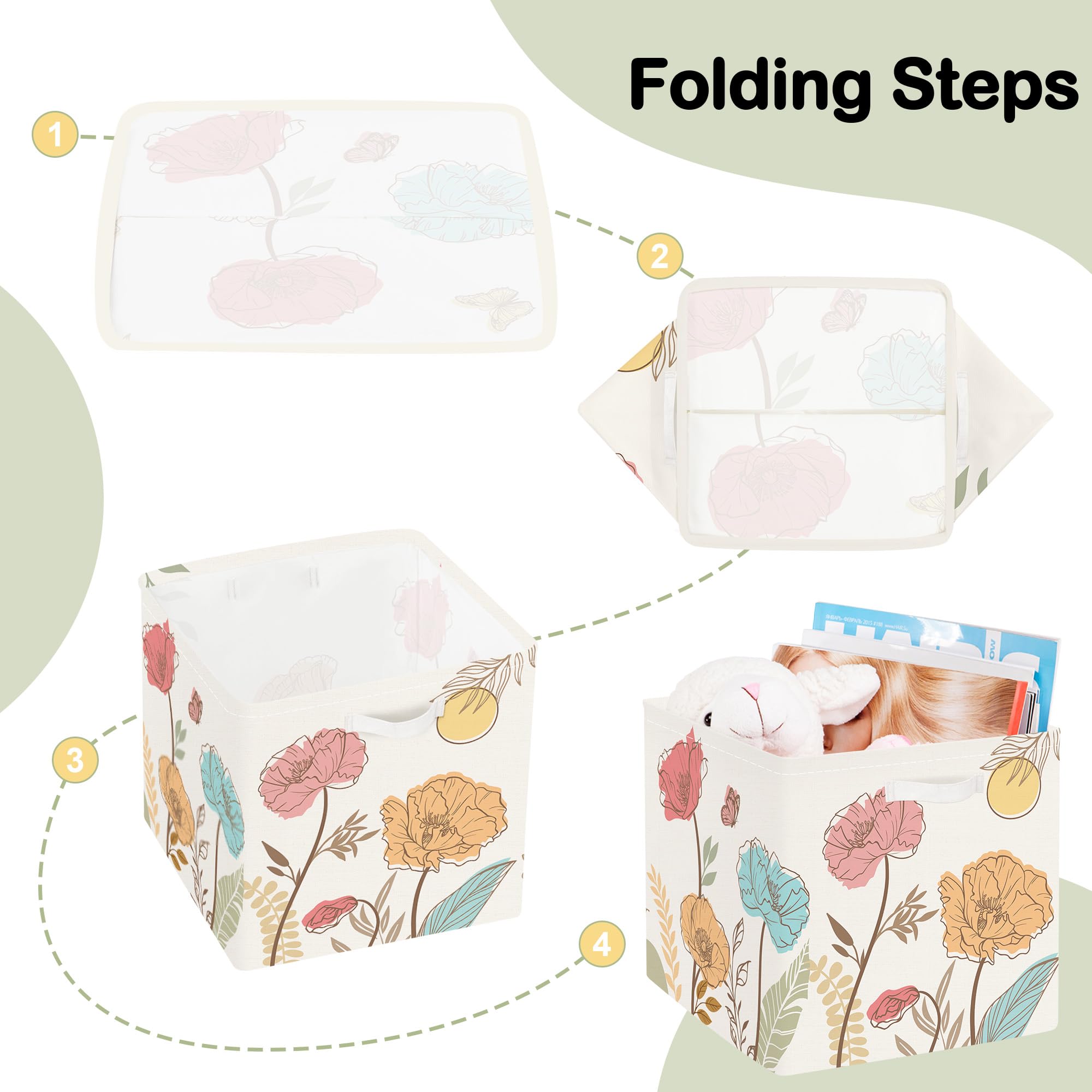 HUUMONSS Wild Flower storage enhances closet and bedroom organization.