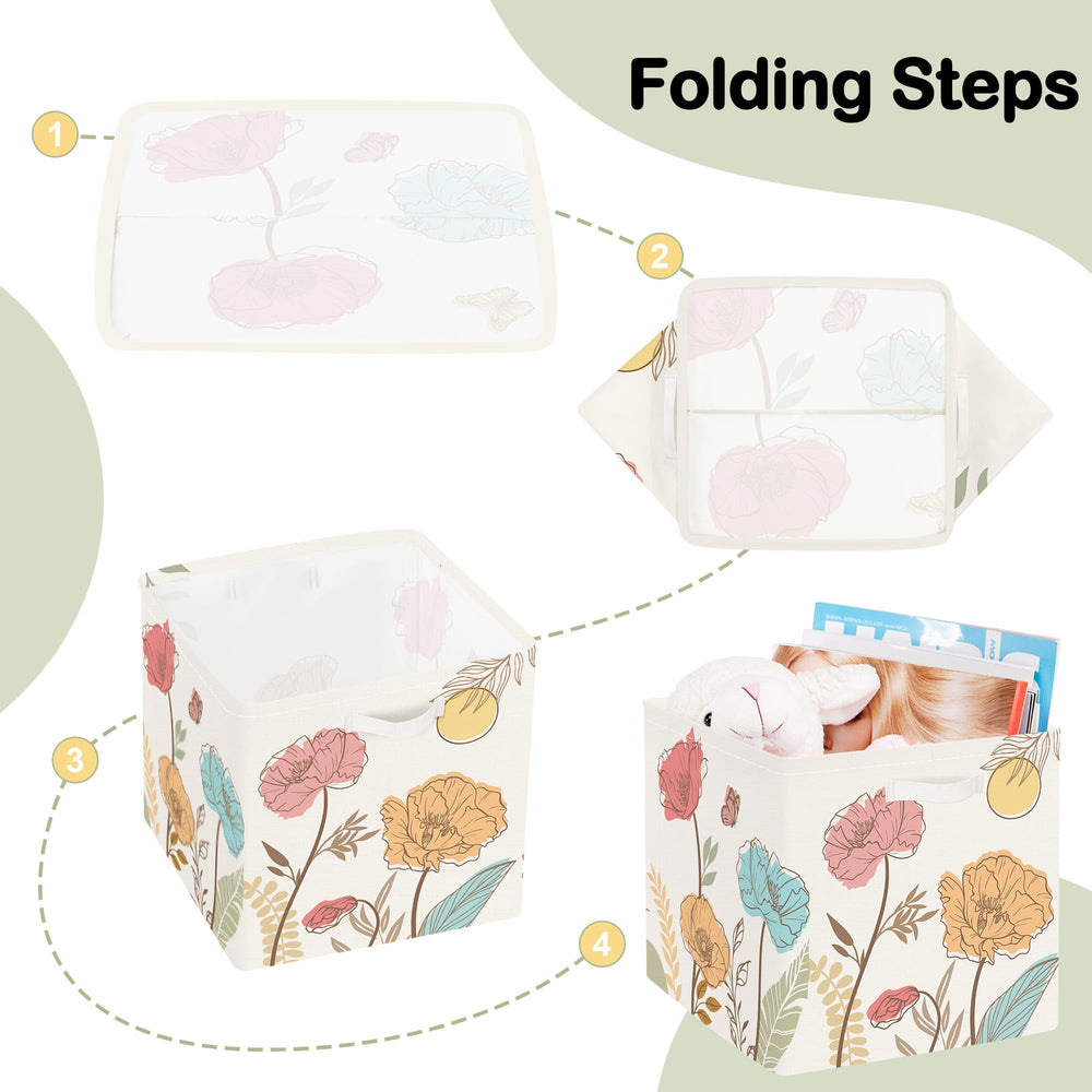 HUUMONSS Wild Flower storage enhances closet and bedroom organization.