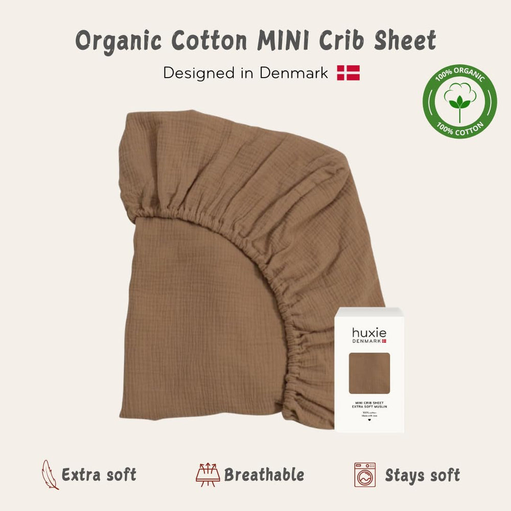 Huxie baby-safe breathable fabric closeup without pilling.