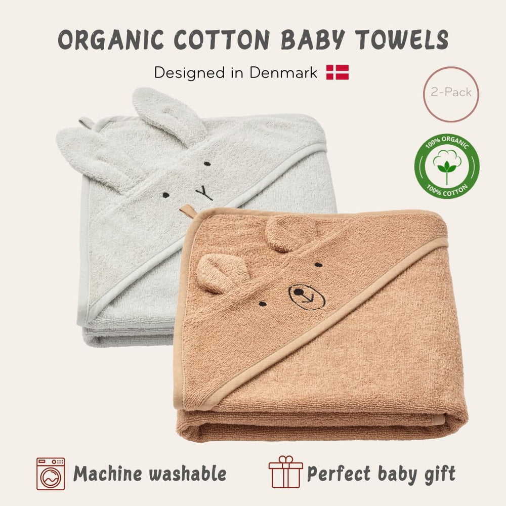 Huxie baby hooded towel 32x32 size ideal from newborn to toddler.