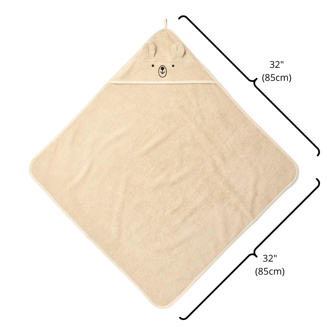 Huxie hooded towel rolled up, easy storage and gifting.