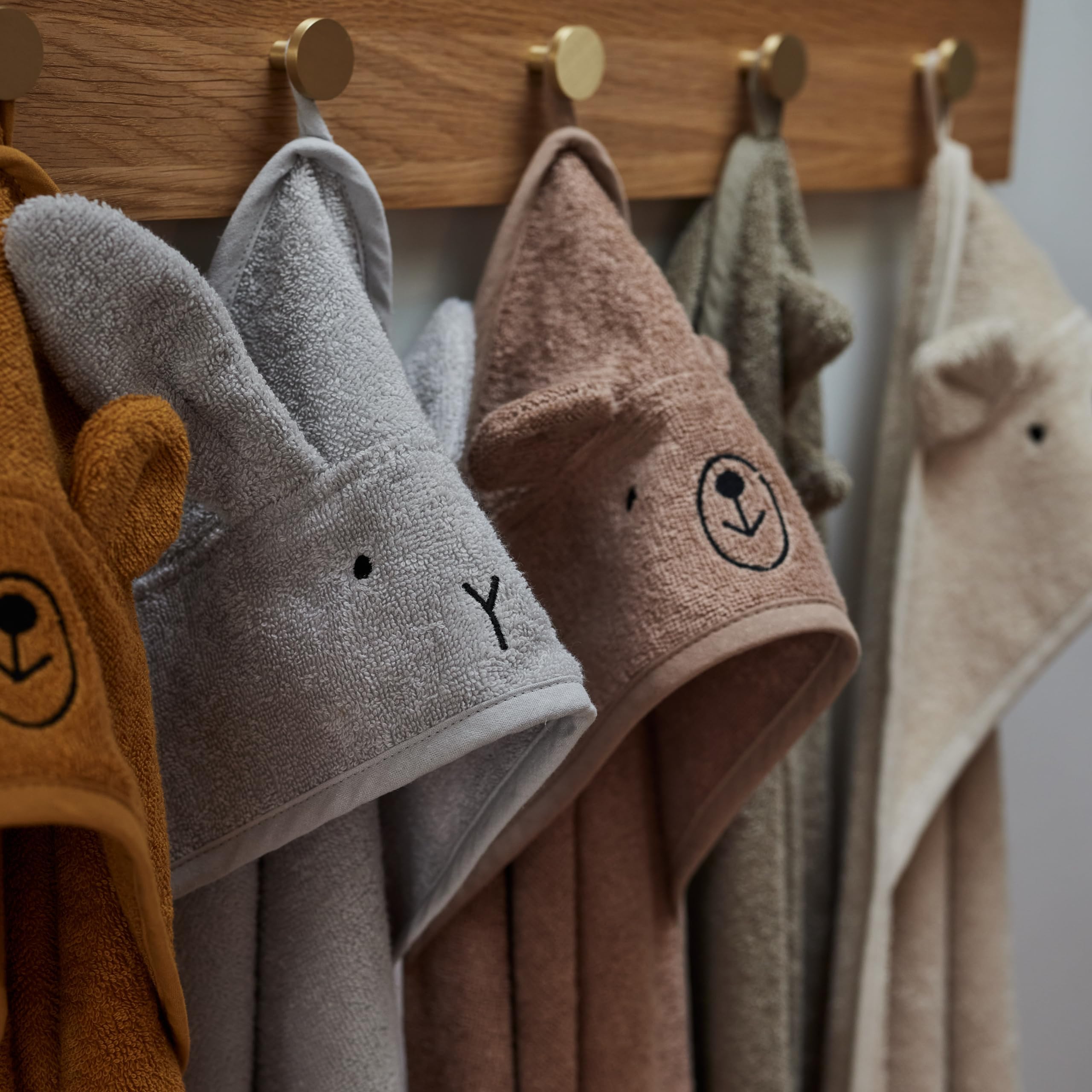 Huxie baby hooded towel gentle on sensitive skin with organic cotton.