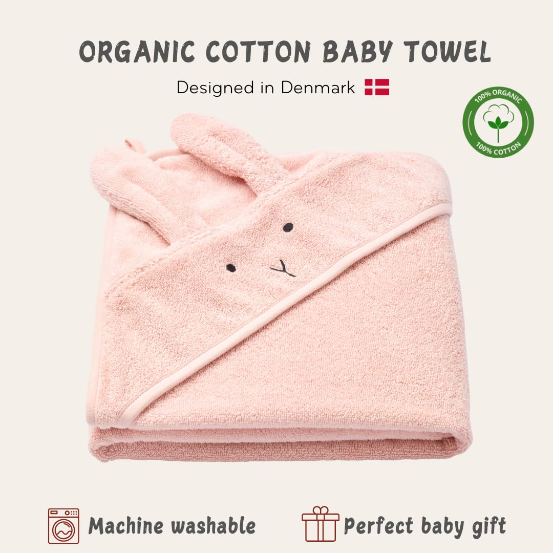 Huxie baby towel 32x32 size for generous post-bath coverage