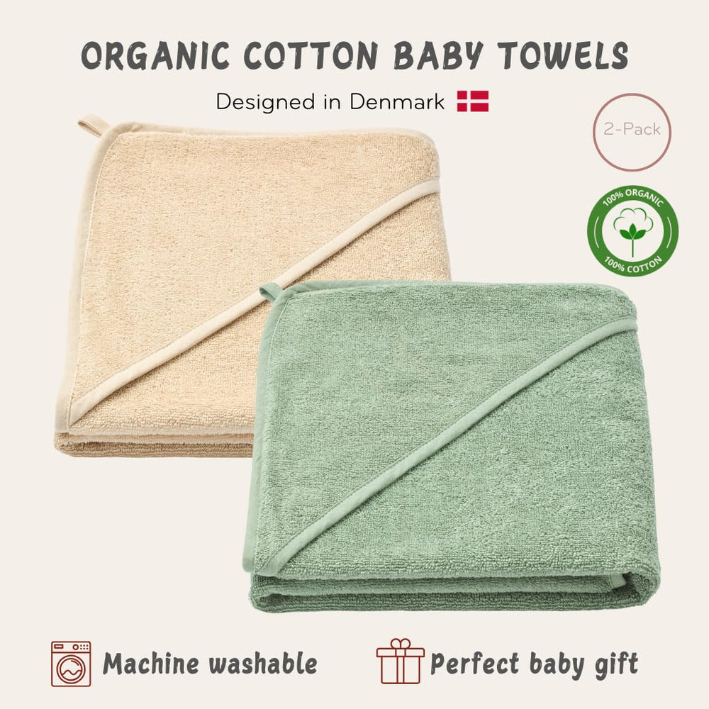 Huxie baby towel shows organic cotton softness and absorbency