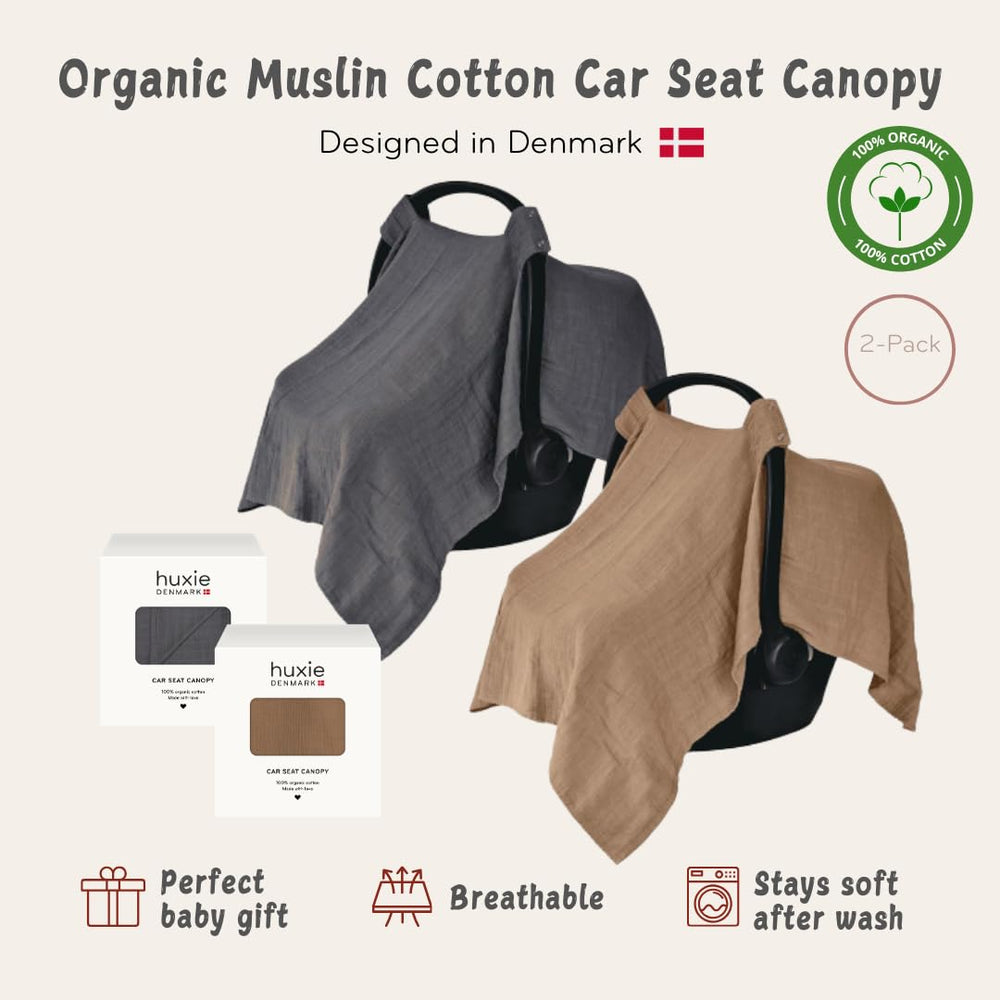Huxie carseat cover 43x32 fit on car seat demonstrates full coverage