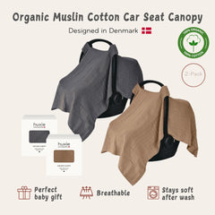 Huxie carseat cover 43x32 fit on car seat demonstrates full coverage
