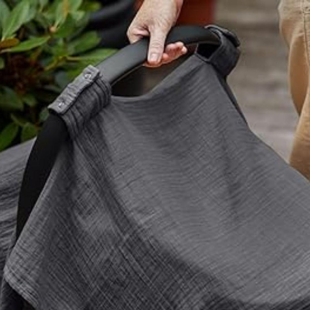 Huxie carseat cover two-pack gift-ready packaging appeals for baby showers