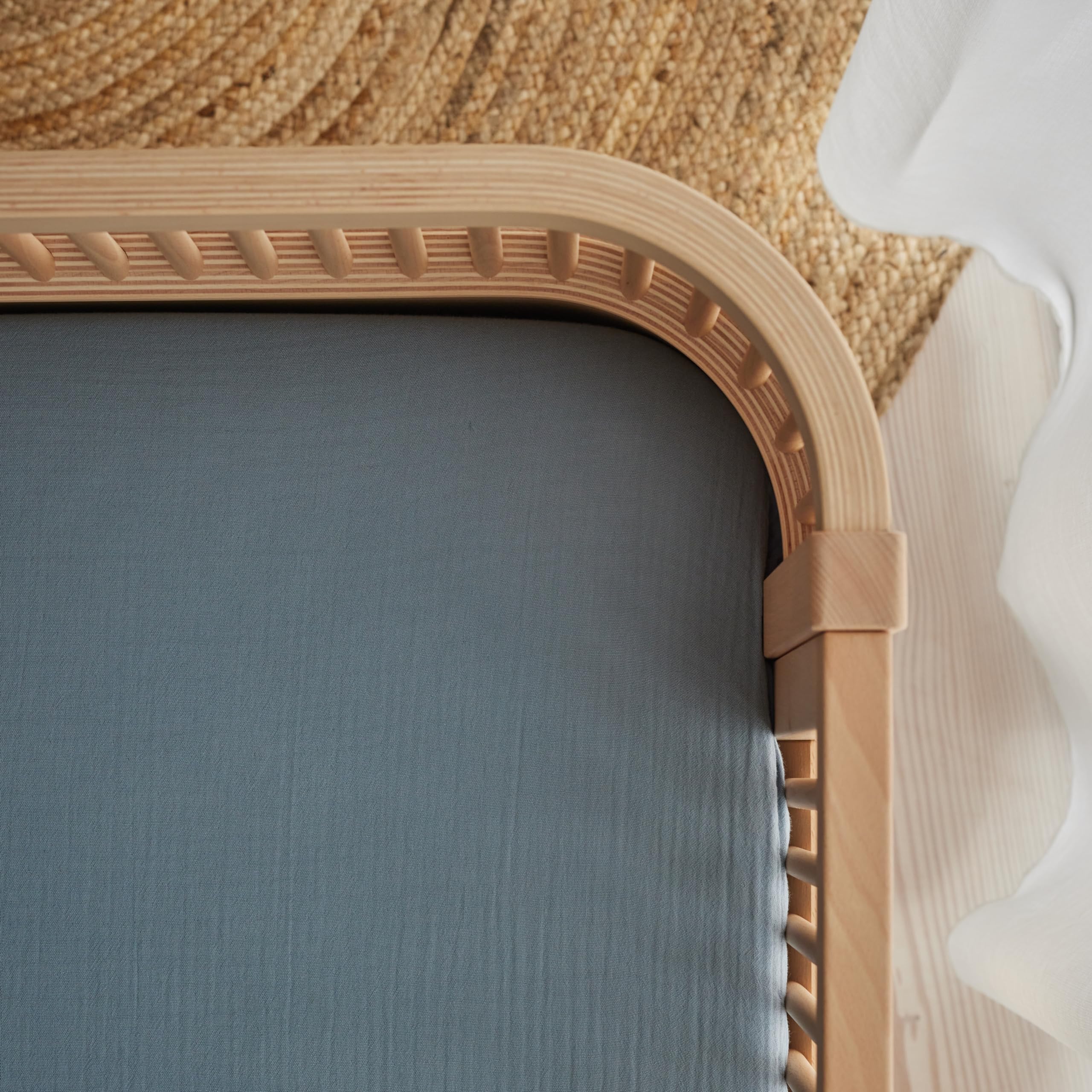 Huxie 28x52 standard fit crib sheet provides a flat sleeping surface