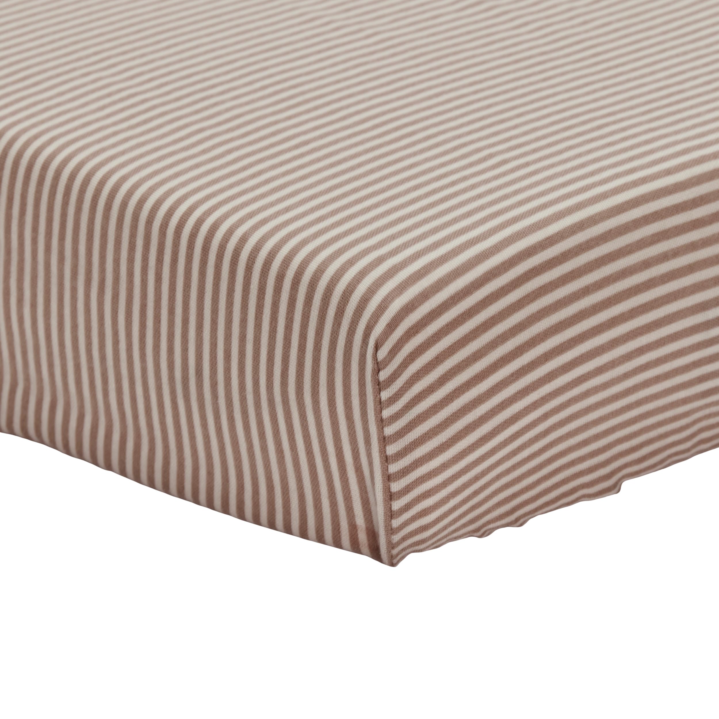 Huxie natural stripe design complements nursery decor with timeless appeal