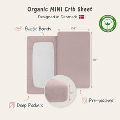 Huxie fitted sheet with deep pockets and elastic edge for secure fit.