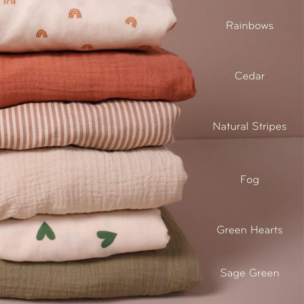 Huxie gift-ready packaging in Sage Green color for baby registries
