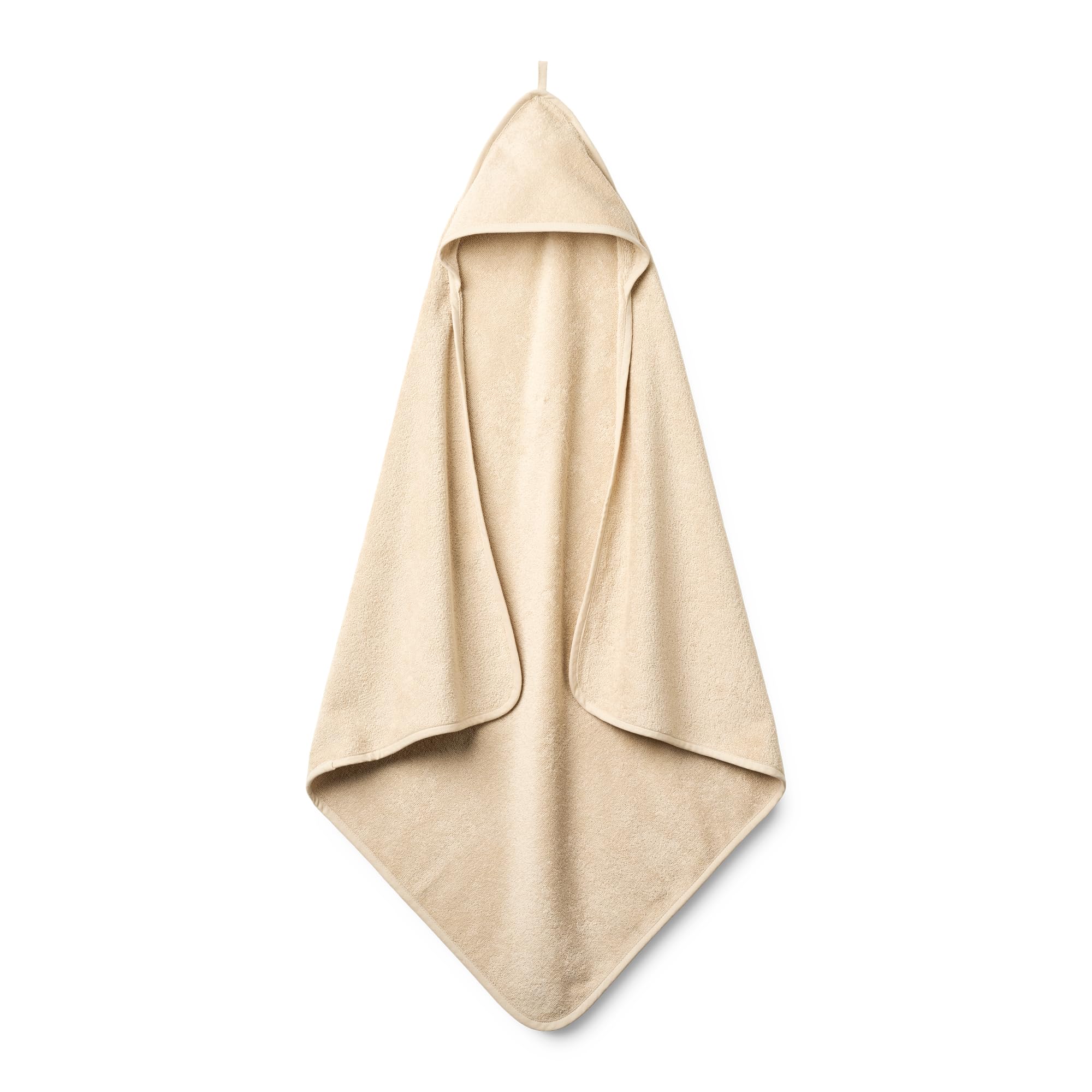 Huxie Hooded Baby Towel organic cotton texture close-up, plush softness.