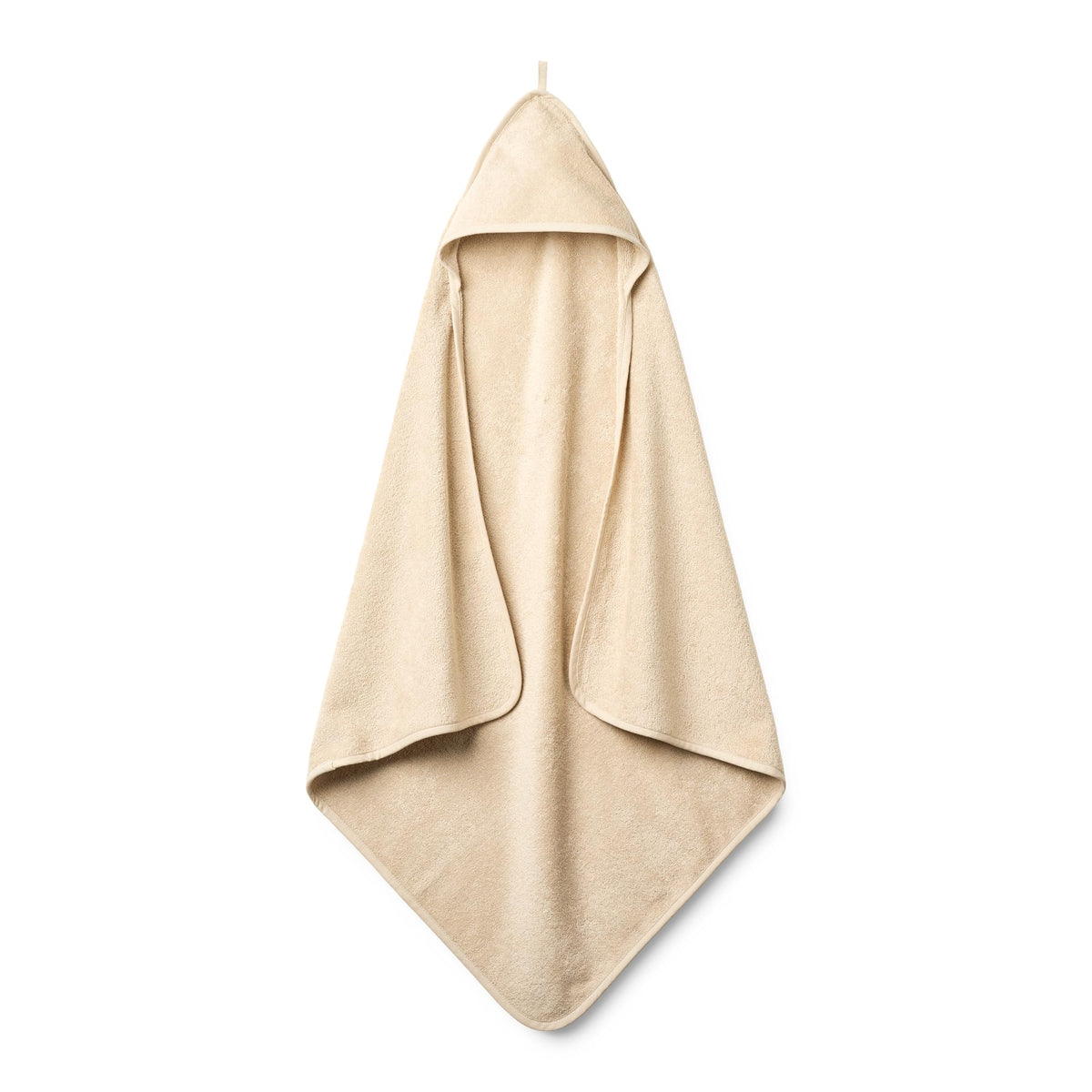 Huxie Hooded Baby Towel organic cotton texture close-up, plush softness.