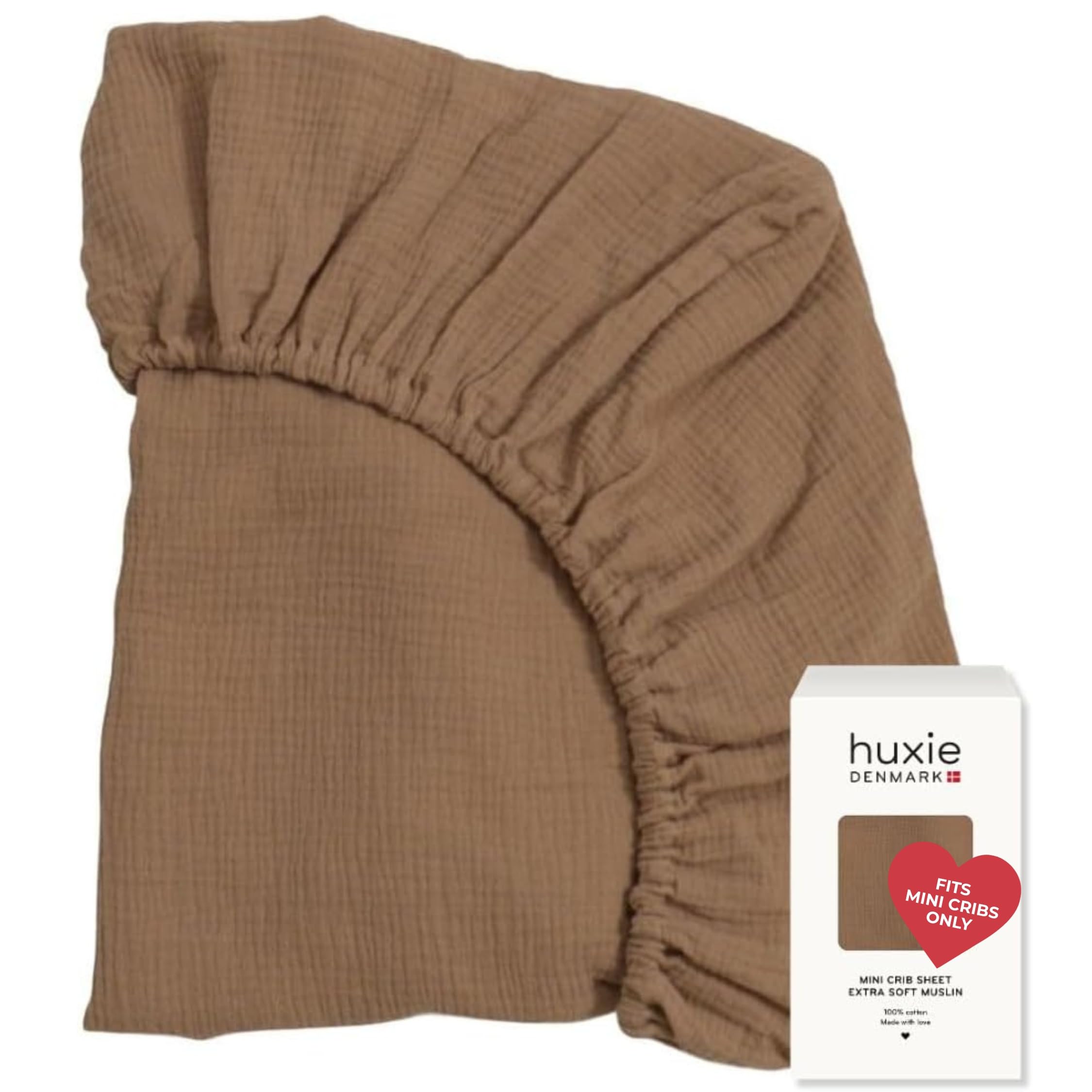 Huxie mini crib sheet 24x38 fits standard mini cribs for secure sleep.