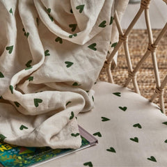 Huxie deep pockets keep the sheet in place during active naps.