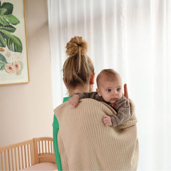 Huxie organic cotton blanket ultra-soft fabric for sensitive skin.