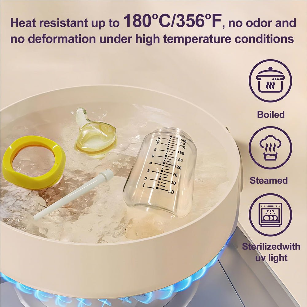 HVLVOYG anti-colic vent system reduces air intake for calmer feed sessions.