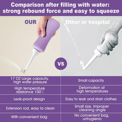 HVLVOYG portable peri-bottle with carrying bag supports discreet care at home or on the go