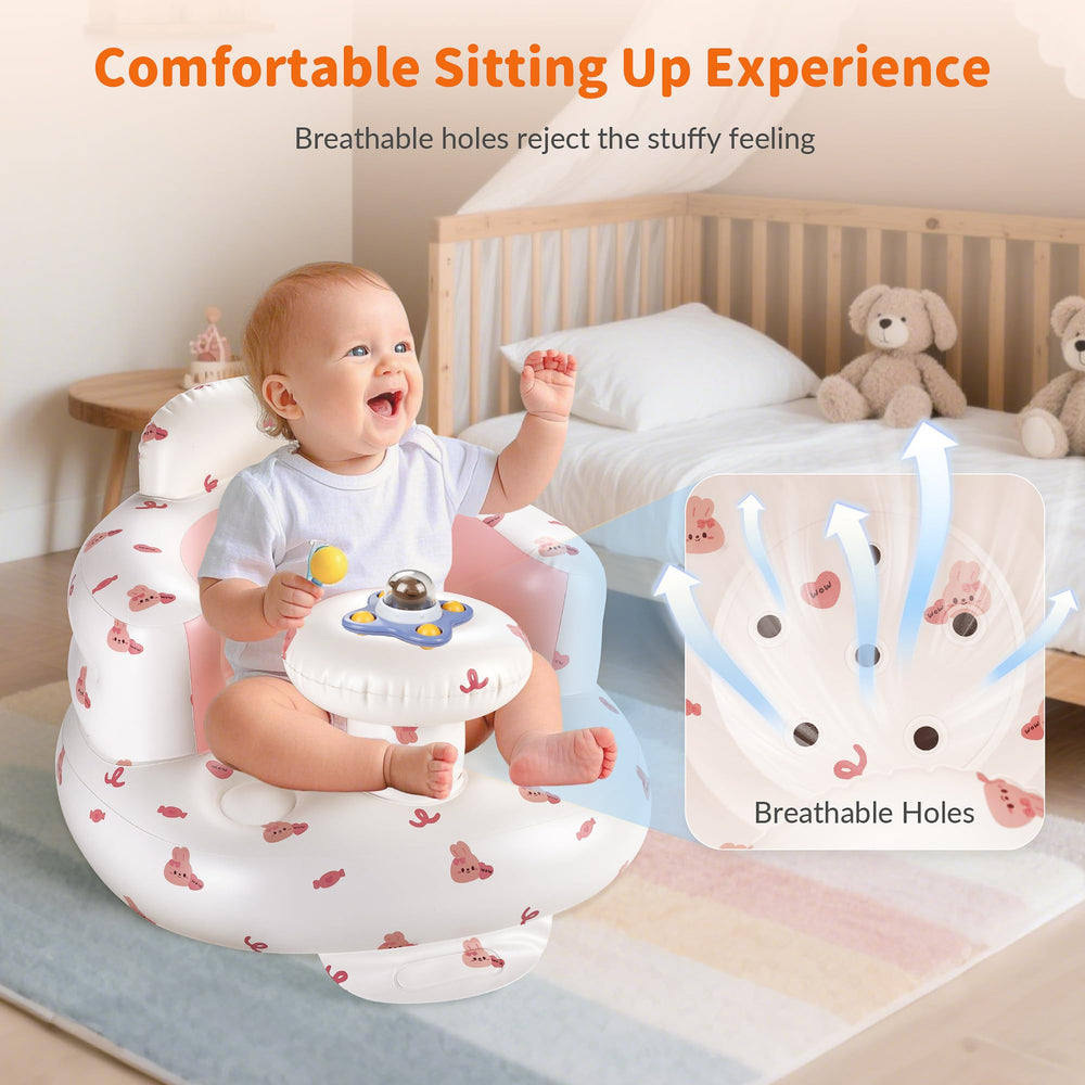 Hvygss ergonomic design supports baby posture during sitting