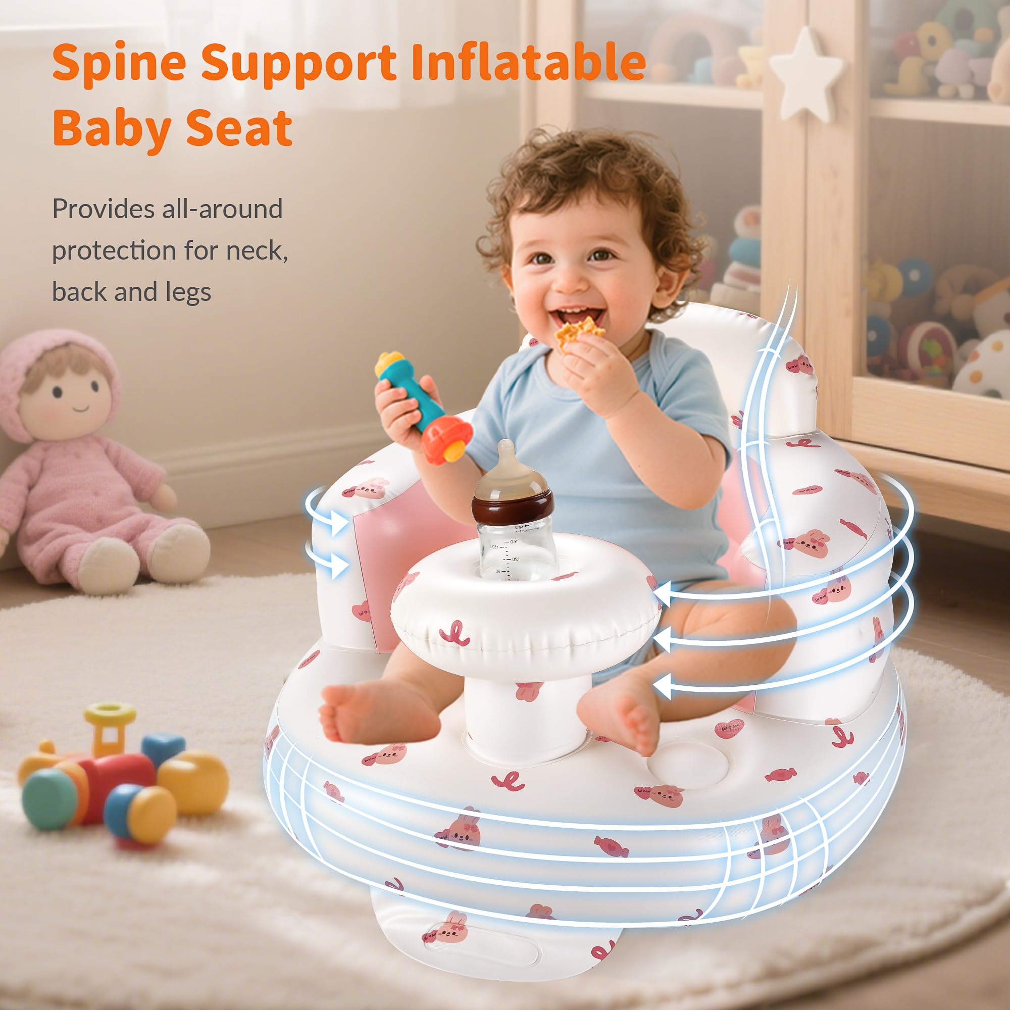 Hvygss portable foldable baby seat ideal for travel and visits
