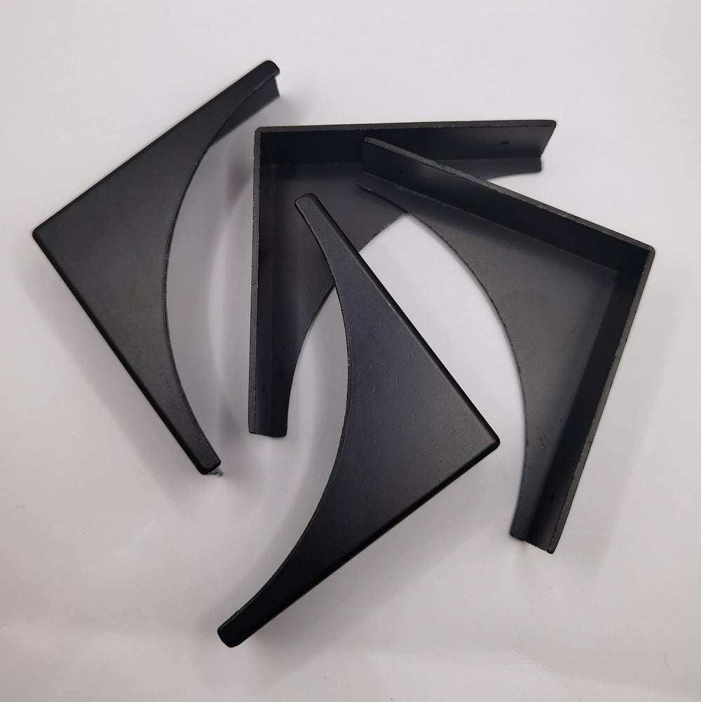 HWAQHDYL furniture corner bumper in black metal for edge resilience