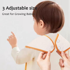 Hwieccogts absorbent coral fleece bib stays soft and dry.