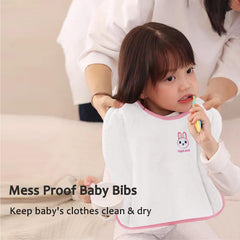 Hwieccogts adjustable snaps bib grows with your toddler
