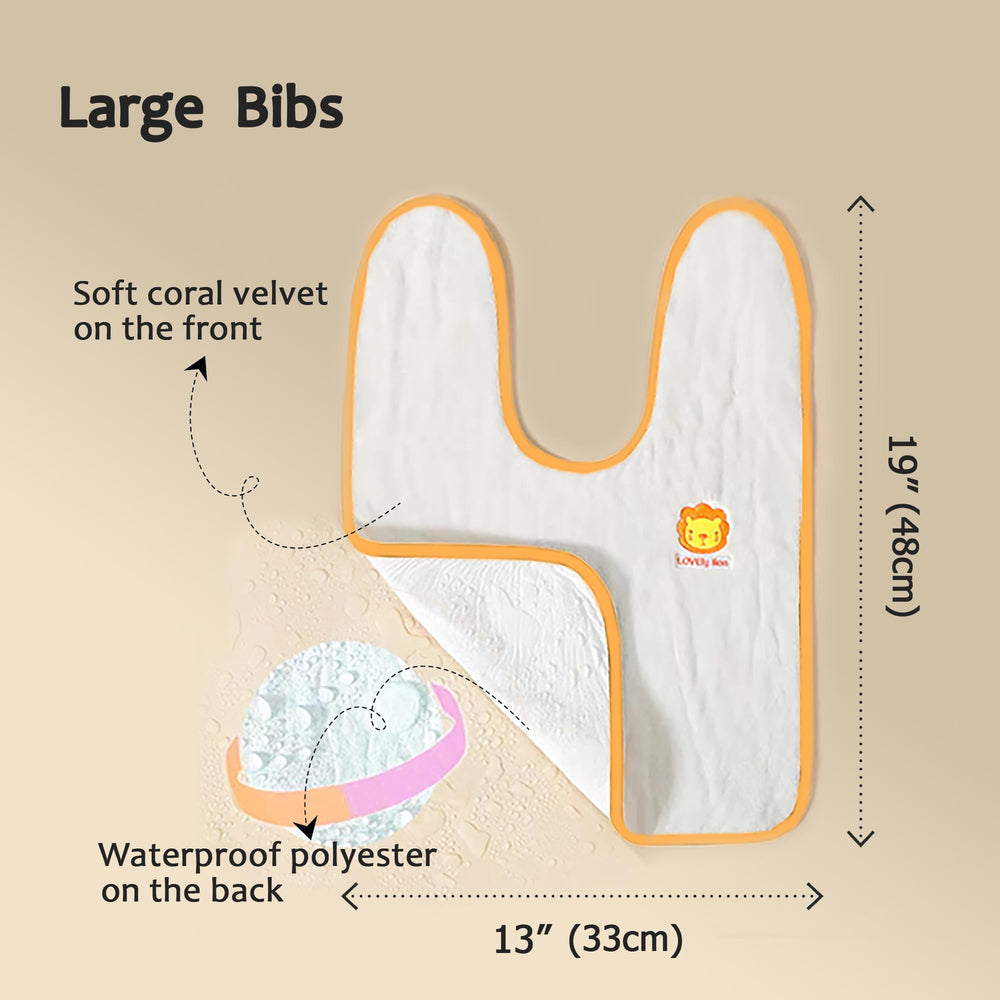 Hwieccogts baby bibs ideal for travel outings and quick changes