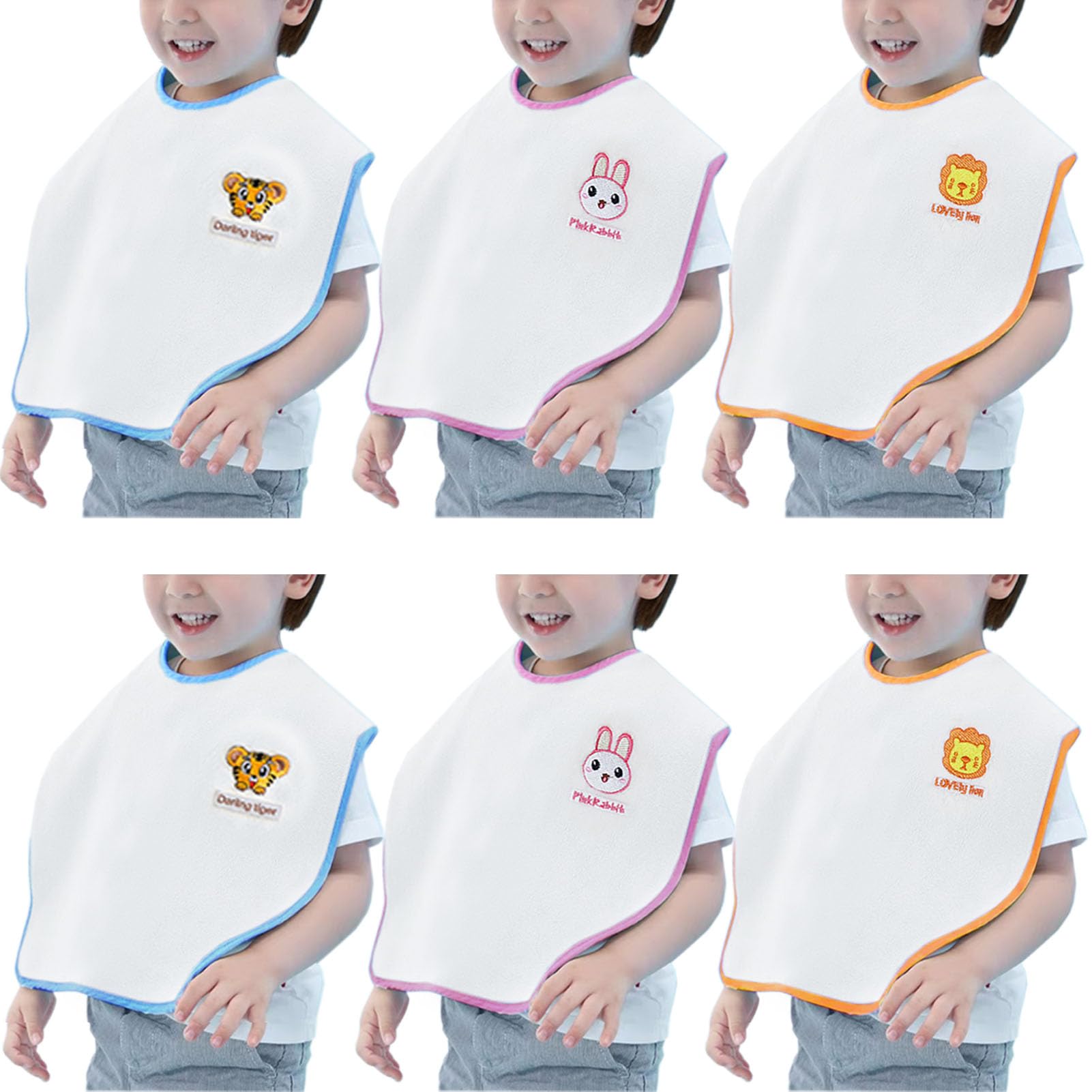 Hwieccogts large-coverage baby bib protects clothing during meals