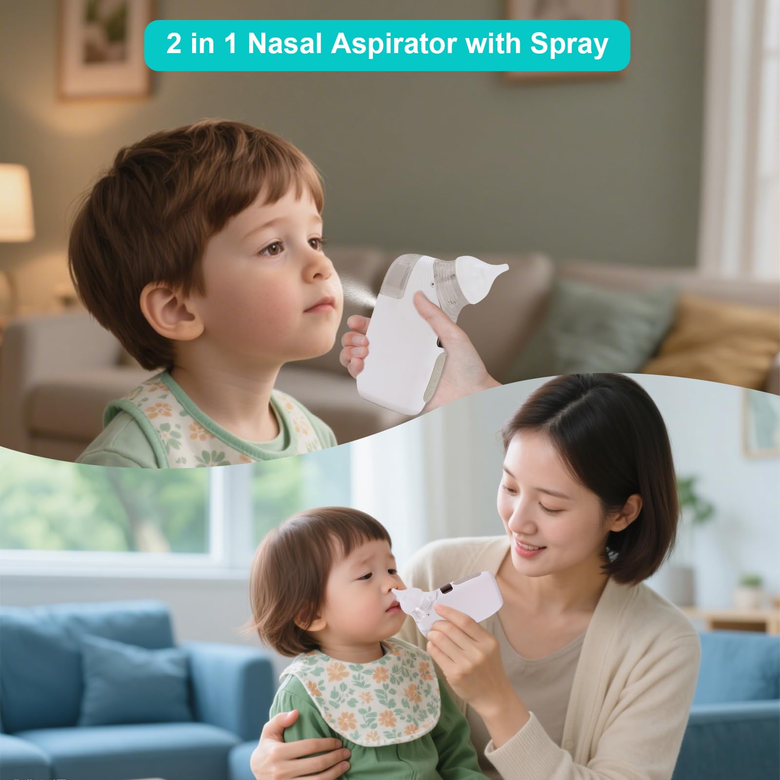 HXGDEE suction tips for gentle nose cleaning.