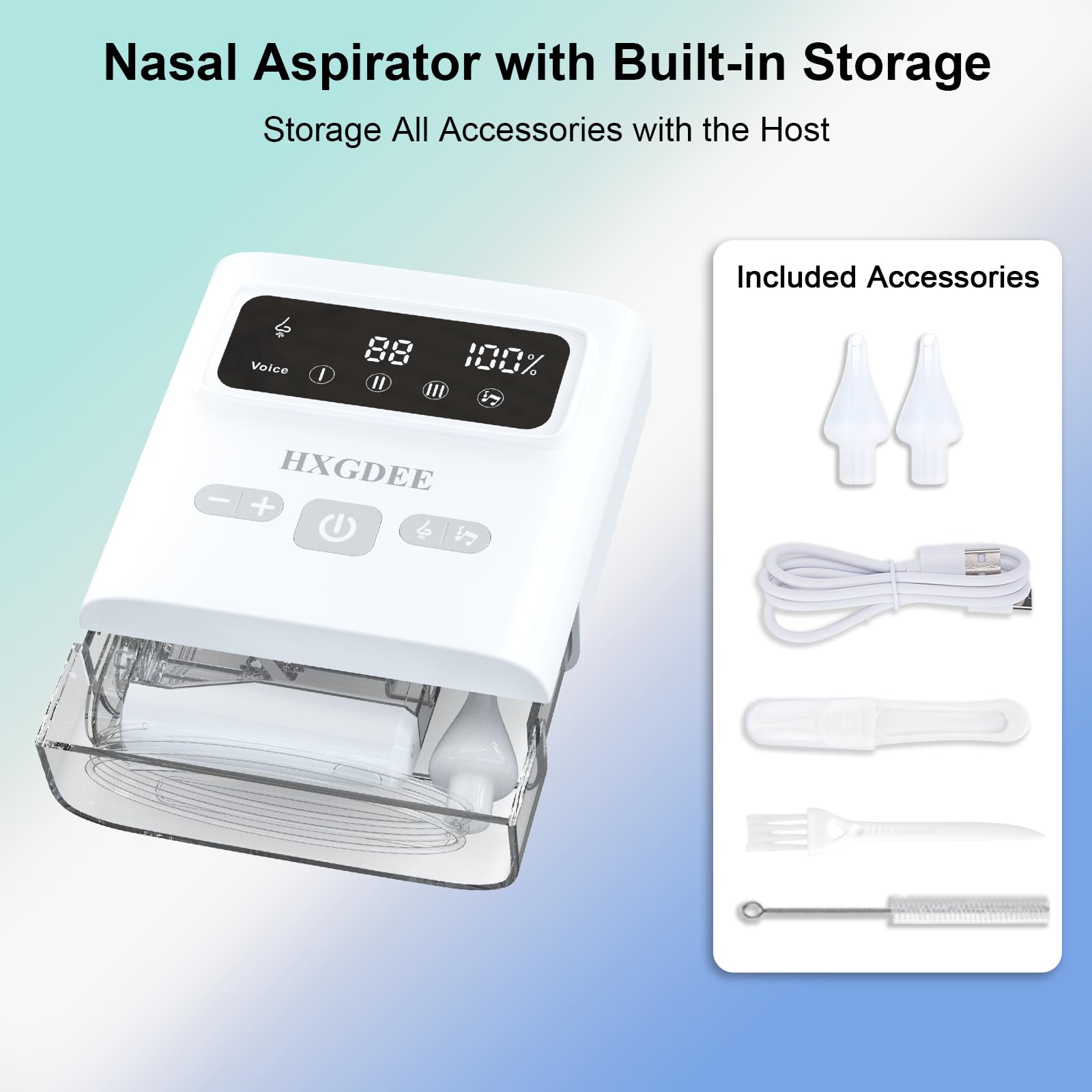 HXGDEE nose sucker with waterproof pump for reliable daily use
