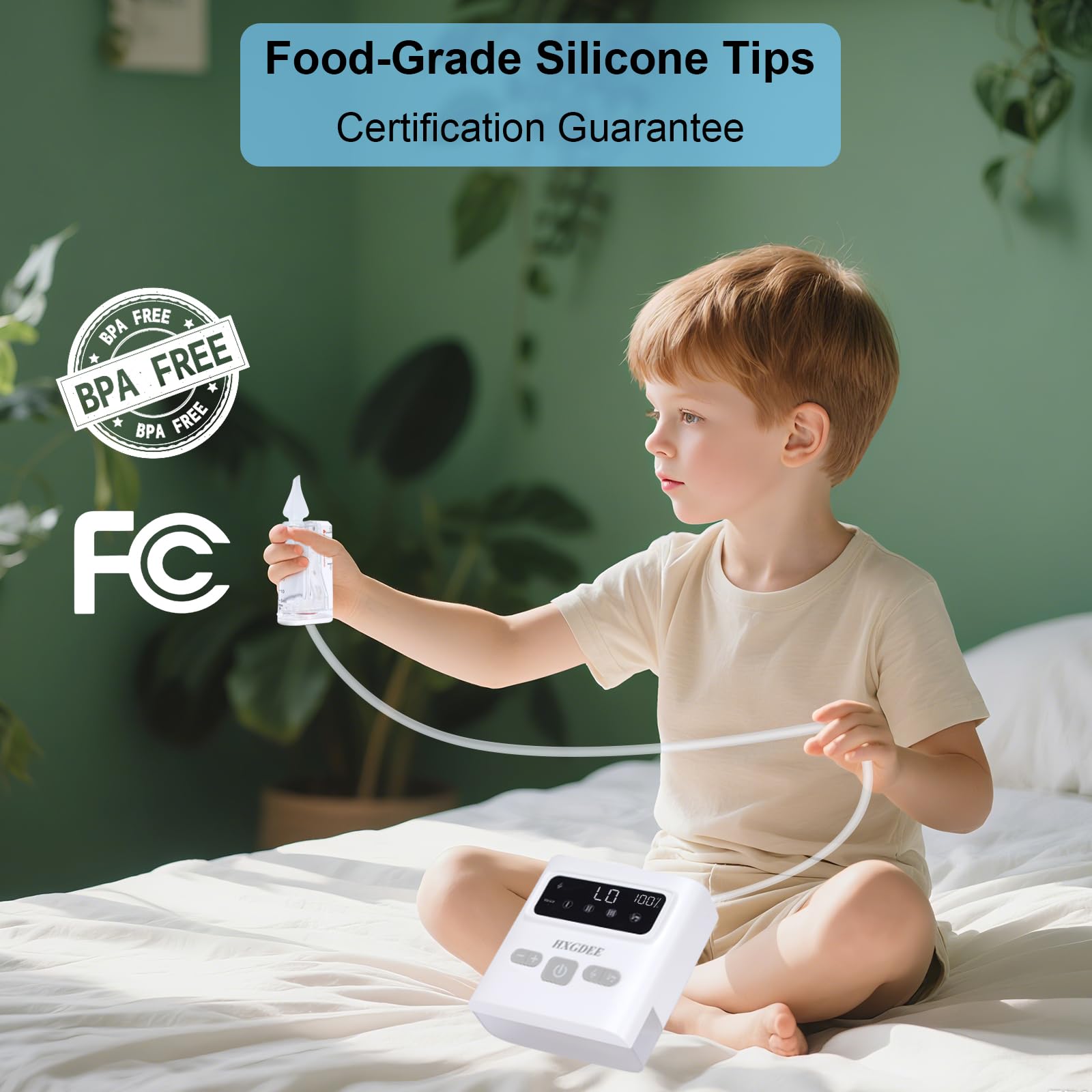 HXGDEE includes two replacement silicone tips for replacement use