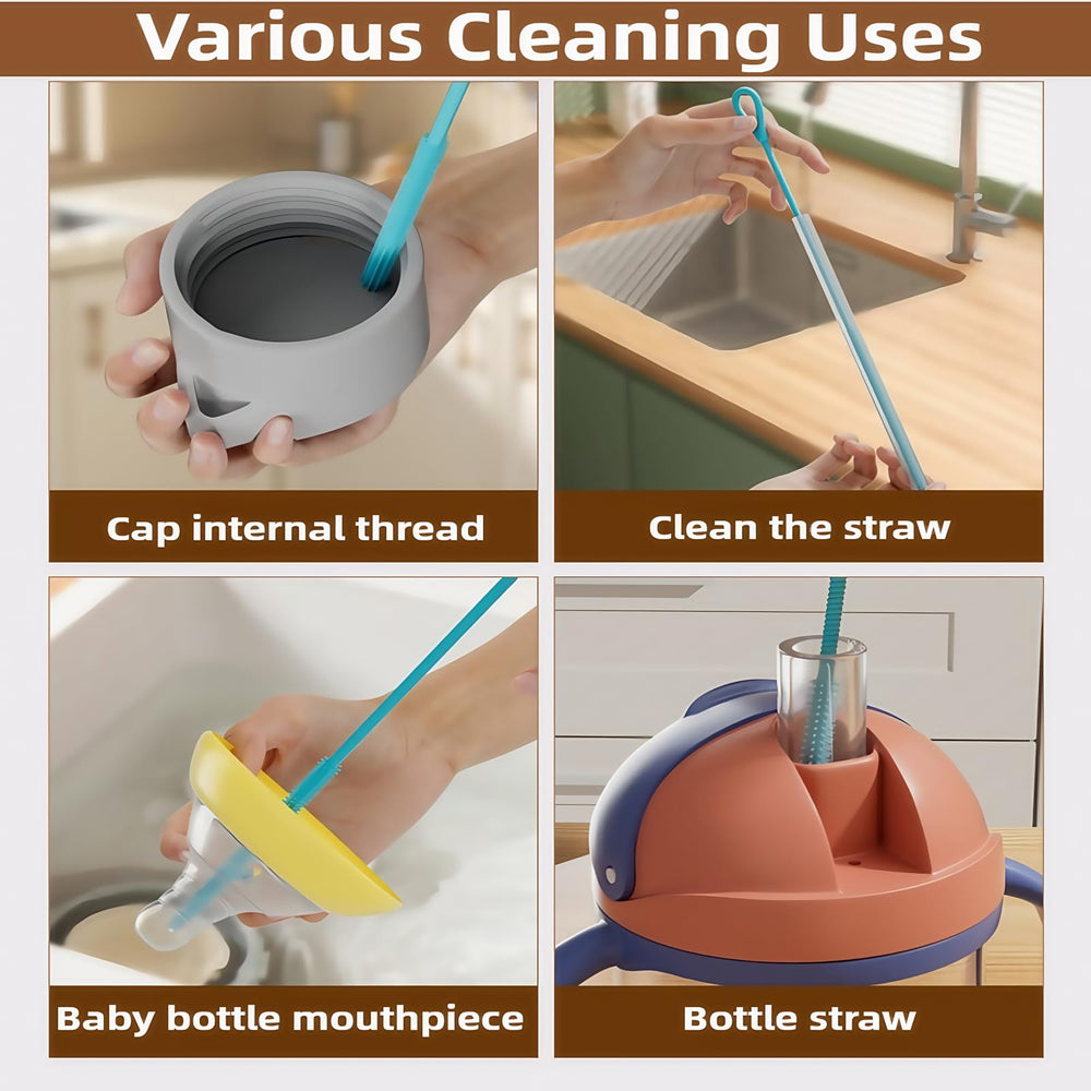 HXHKH compact pink storage design for straw brushes