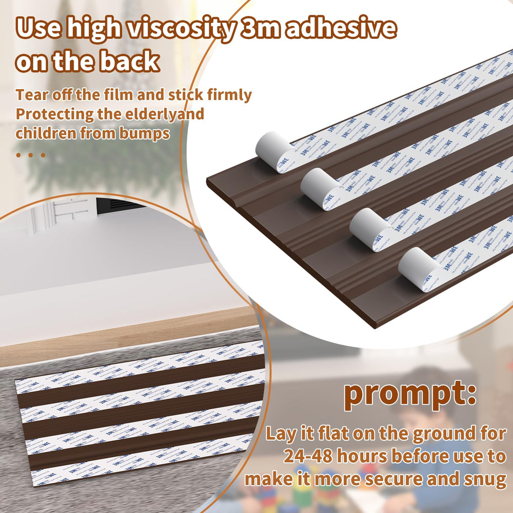 HXHMZP adhesive-backed fireplace mat with secure 3M backing for installation