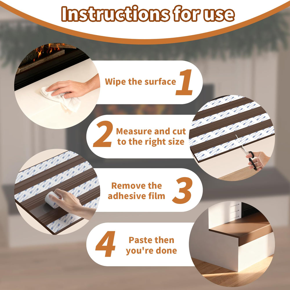 HXHMZP foldable hearth mat adjusted to fit fireplace surfaces with clean edges