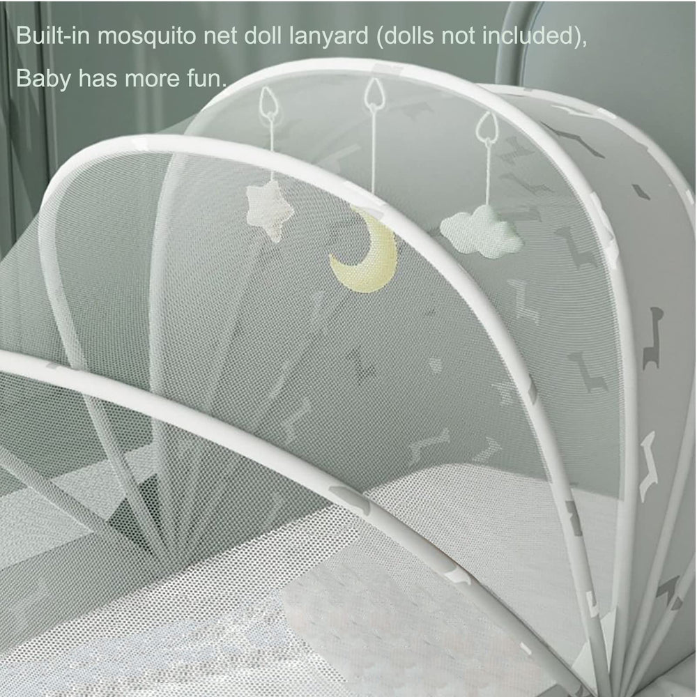 Hxxyilok green safe material suitable for infants and easy to clean.