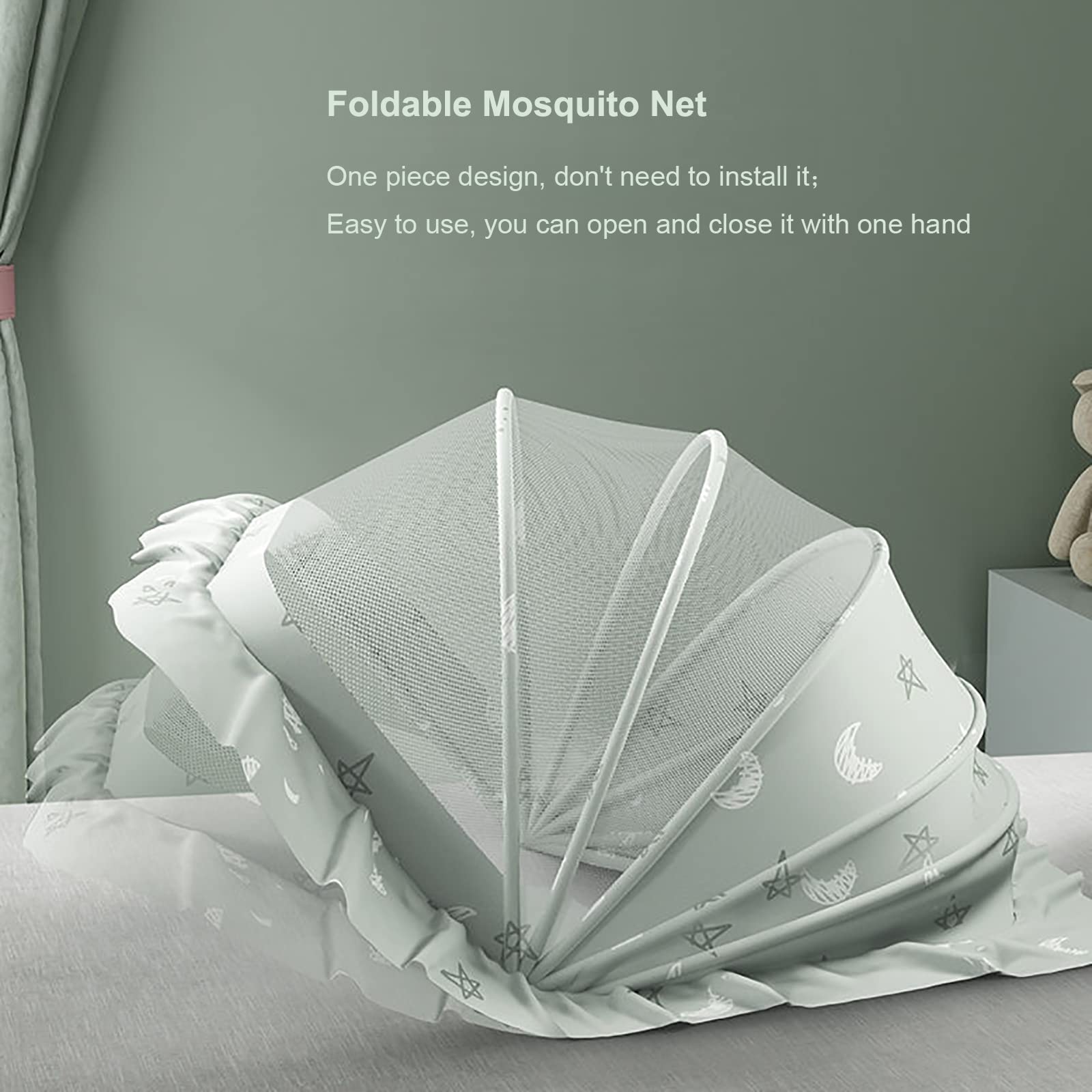 Hxxyilok half-blackout cloth tent reduces glare for daytime naps.